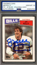 Jim Kelly Gem Mint 10 PSA DNA Signed 1987 Topps Rookie Autograph