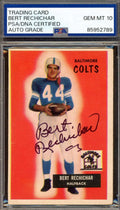Bert Rechichar Gem Mint 10 PSA DNA Signed 1955 Bowman Autograph