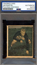 Jim Martin PSA DNA Signed 1951 Berk Ross Rookie Autograph