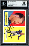 Frank Gifford Beckett BAS Signed 1957 Topps 1994 Archives Autograph