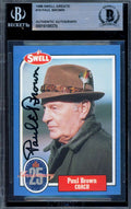 Paul Brown Beckett BAS Signed 1988 Swell Greats Autograph