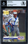 Don Shula Beckett BAS Signed 1992 Pro Set Autograph