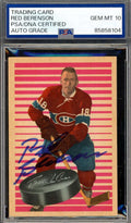 Red Berenson Gem Mint 10 PSA DNA Signed 1963 Parkhurst Rookie Autograph