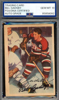 Bill Gadsby Gem Mint 10 PSA DNA Signed 1953-54 Parkhurst Autograph