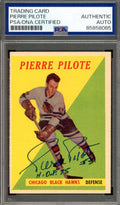Pierre Pilote PSA DNA Signed 1958-59 Topps Autograph