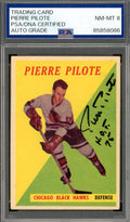Pierre Pilote PSA DNA Signed 1958-59 Topps Autographed