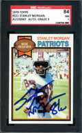Stanley Morgan SGC Coa Signed 1979 Topps Autograph