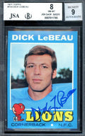 Dick LeBeau NM MT 8 Mint 9 Beckett Signed 1971 Topps Autograph