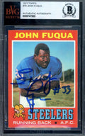John Frenchy Fuqua Beckett BAS Signed 1971 Topps Rookie Autograph