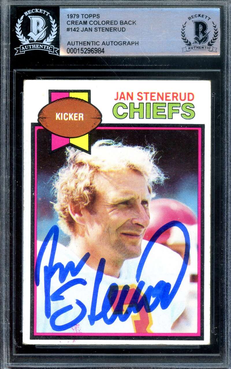 Jan Stenerud Beckett BAS Signed 1979 Topps Autograph