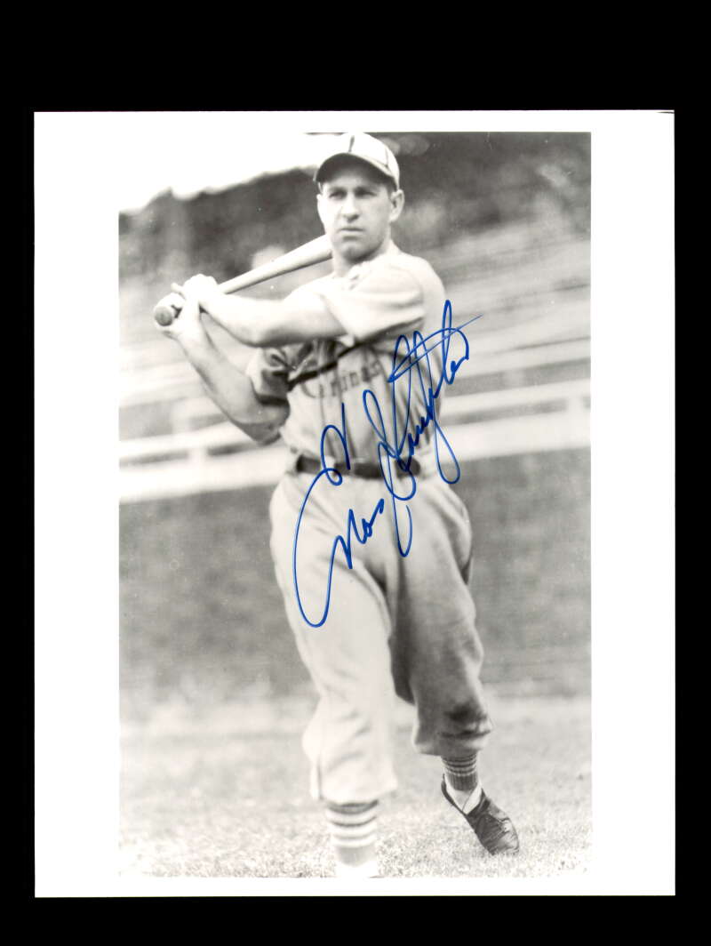 Enos Slaughter Signed 8x10 Photo Autographed Cardinals