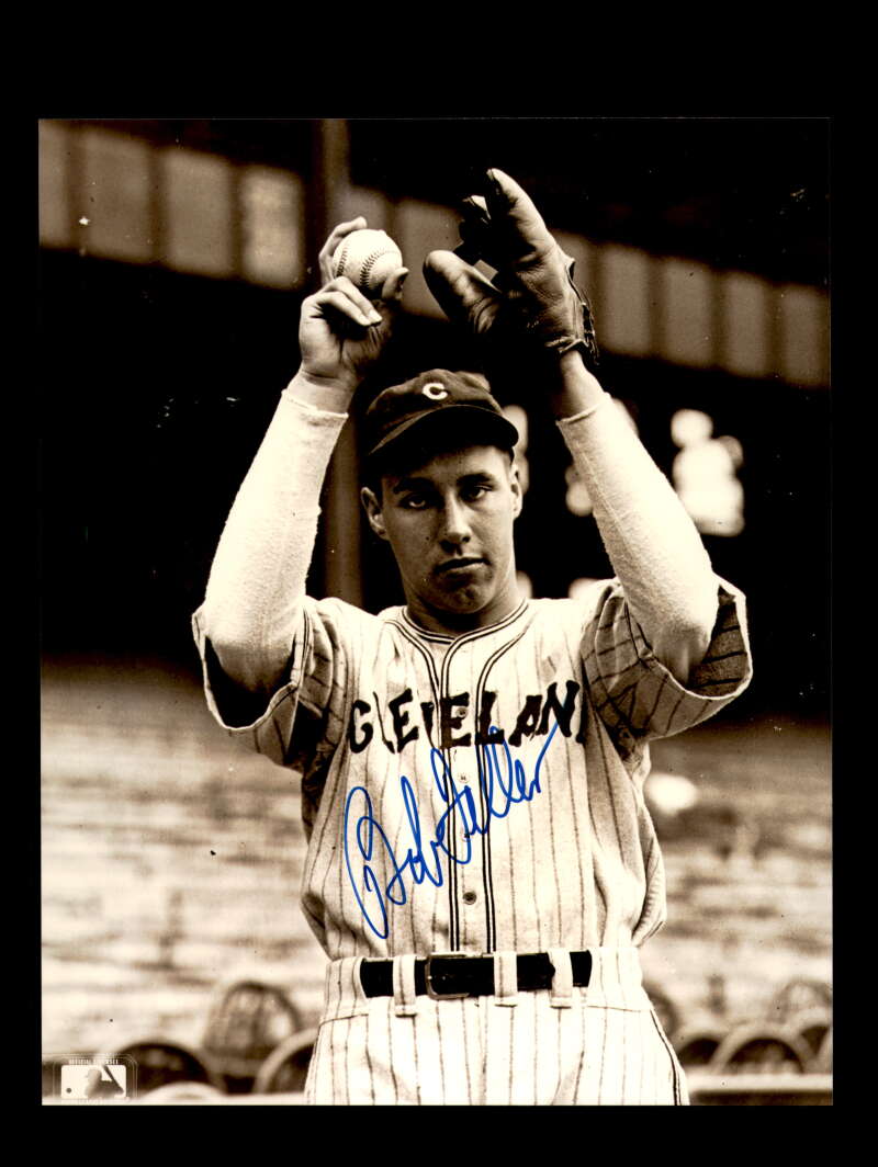 Bob Feller Signed 8x10 Photograph Autograph Cleveland