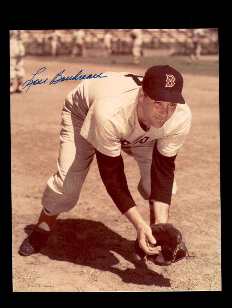 Lou Boudreau Signed 8x10 Photo Autographed Red Sox