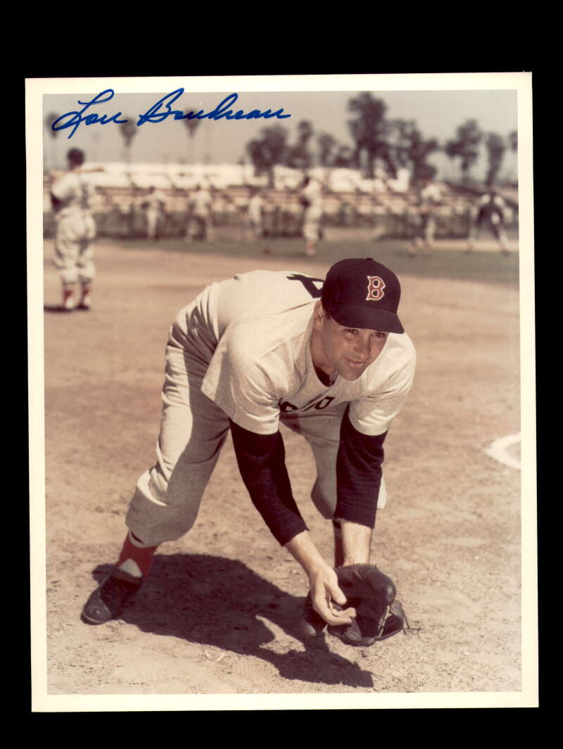 Lou Boudreau Signed 8x10 Photograph Autographed Red Sox
