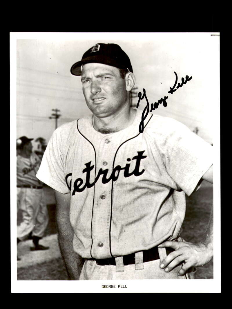 George Kell Signed 8x10 Photo Autograph Tigers
