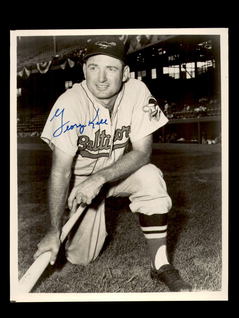 George Kell Signed 8x10 Photo Autograph Orioles