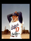 Carl Erskine Signed 8x10 Photo Autograph Dodgers