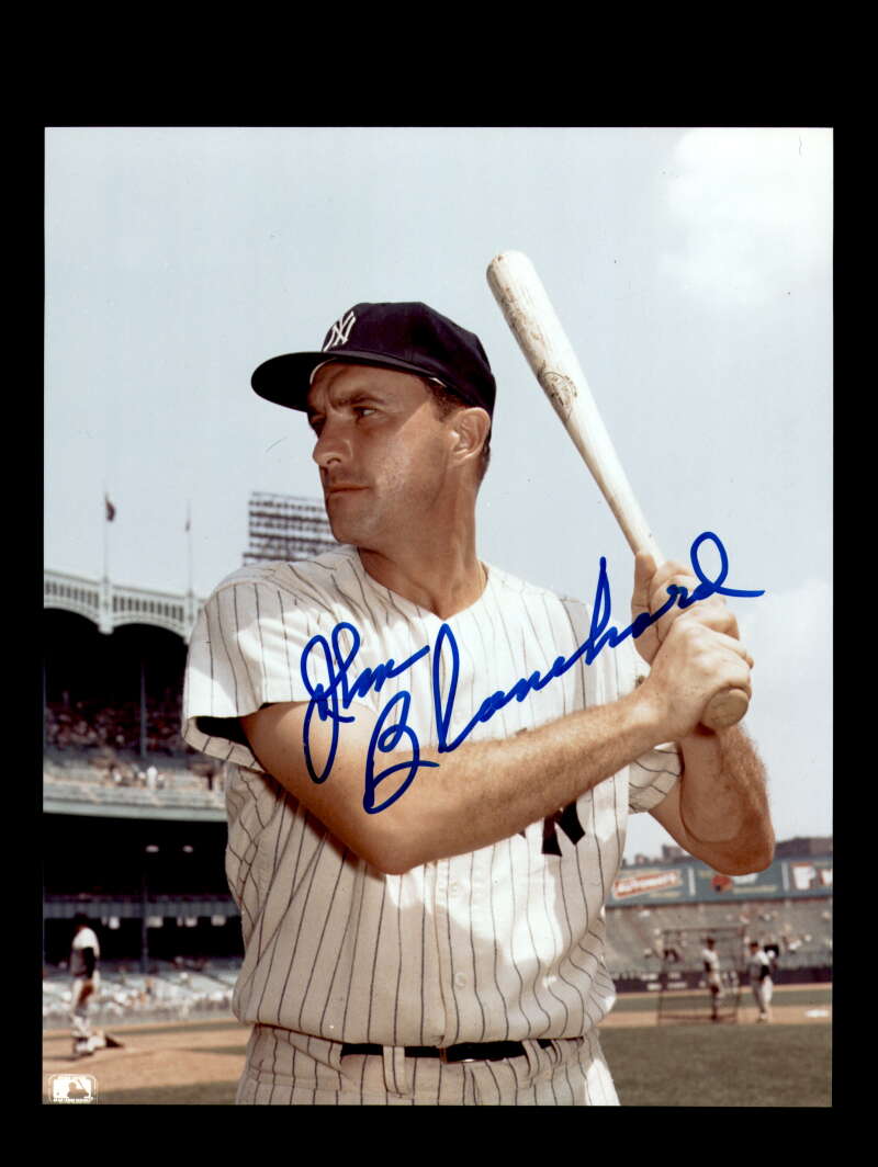 John Blanchard Signed 8x10 Photo Autograph Yankees
