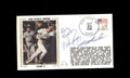 Wade Boggs Bill Buckner Mookie Wilson PSA DNA Signed by 3 1986 First Day Cover Cache FDC 1986 World Series