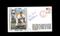 Don Larsen Yogi Berra PSA DNA Signed 1986 First Day Cover Cache FDC Perfect Game Autograph