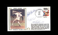 Bob Feller Doc Gooden Herb Score PSA DNA Signed by 3 1984 First Day Cover Cache FDC Strikeout Record Autograph