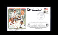 Happy Chandler Dick Perez PSA DNA Signed 1982 First Day Cover Cache FDC Hall of Fame Autograph
