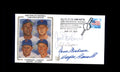 Clendenon Garrett Gaspar DiLauro PSA DNA Signed by 4 1989 First Day Cover Cache FDC 1969 Mets Autograph