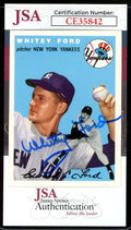 Whitey Ford JSA Coa Signed 1954 Topps 1994 Archives Autograph