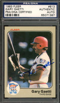 Gary Gaetti PSA DNA Signed 1983 Fleer Rookie Autograph