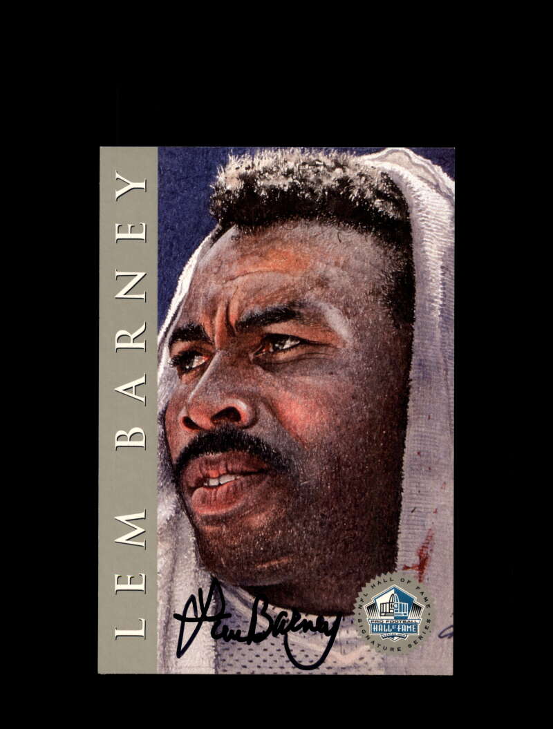 Lem Barney Signed 1998 HOF Signature Series Autograph