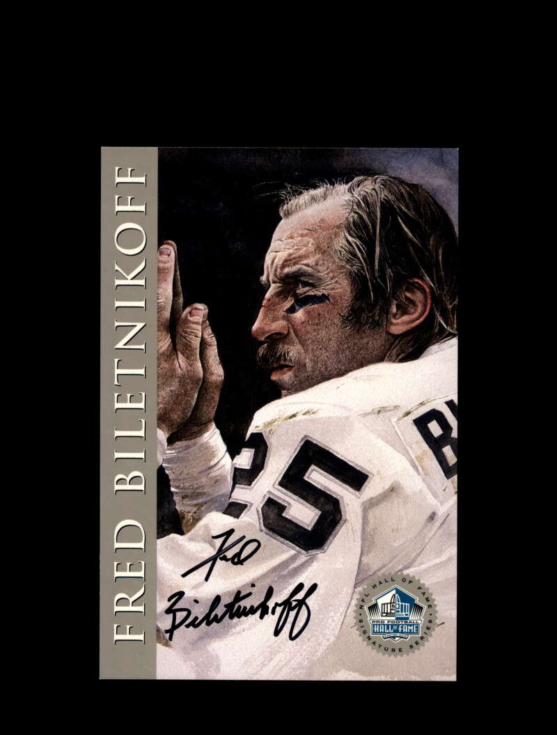 Fred Biletnikoff Signed 1998 HOF Signature Series Autograph