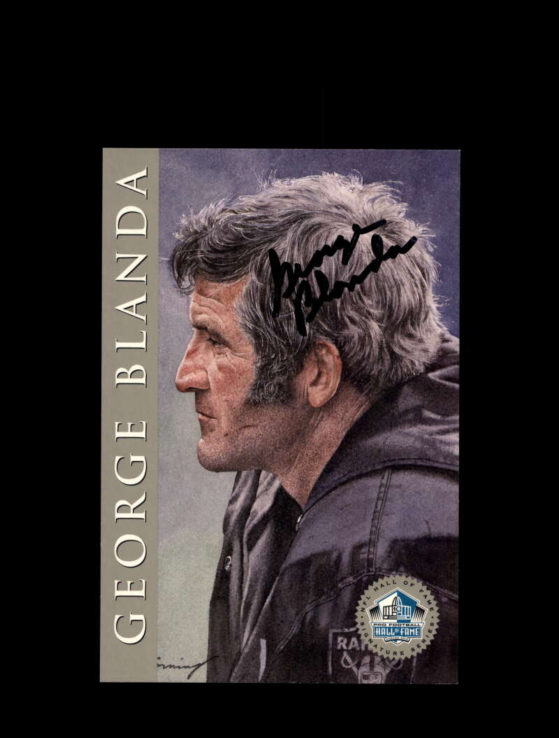 George Blanda Signed 1998 HOF Signature Series Autograph