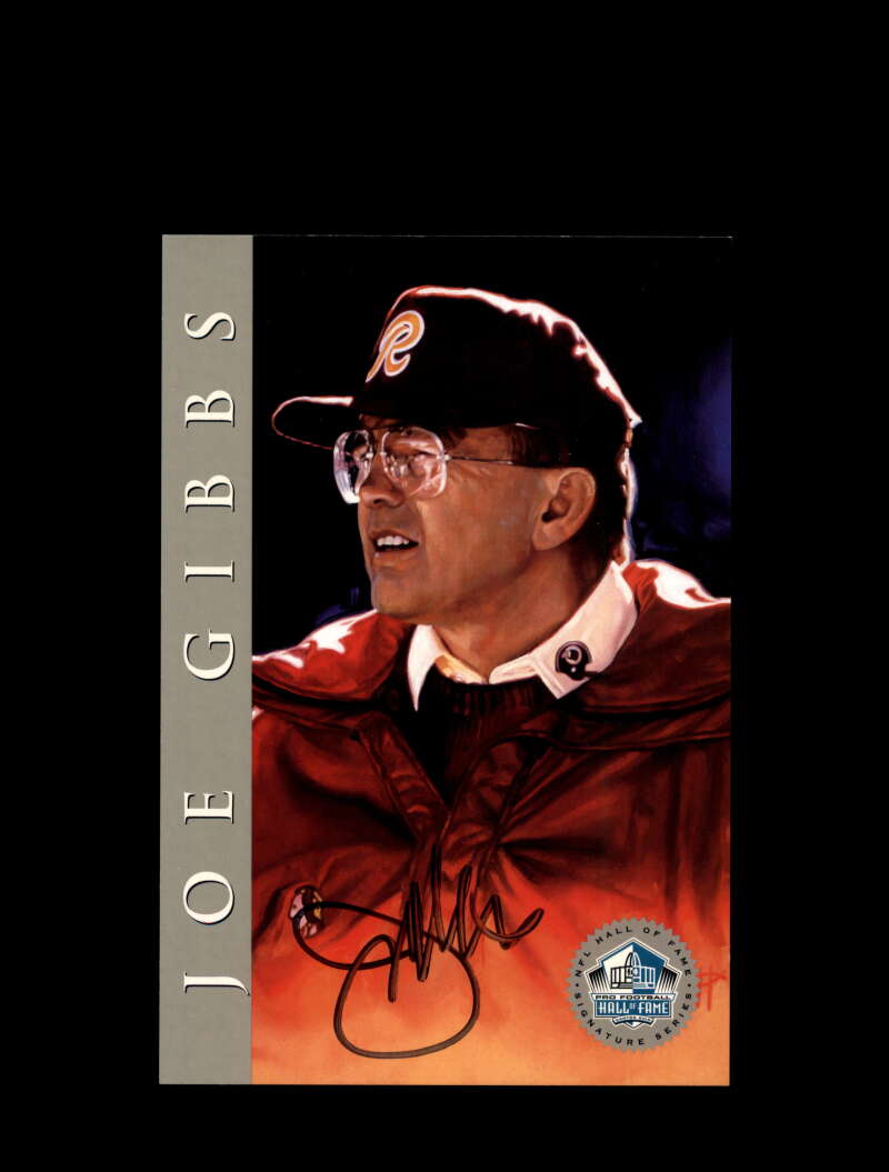 Joe Gibbs Signed 1998 HOF Signature Series Autograph
