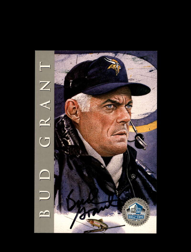 Bud Grant Signed 1998 HOF Signature Series Autograph