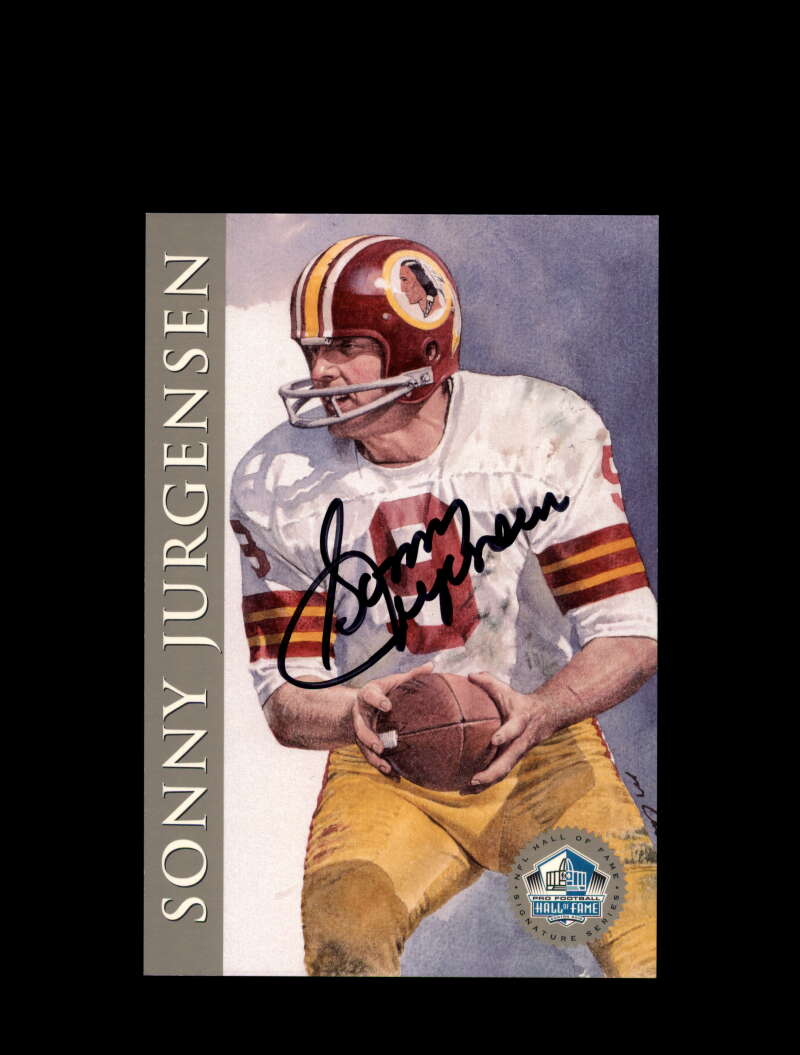 Sonny Jurgensen Signed 1998 HOF Signature Series Autograph
