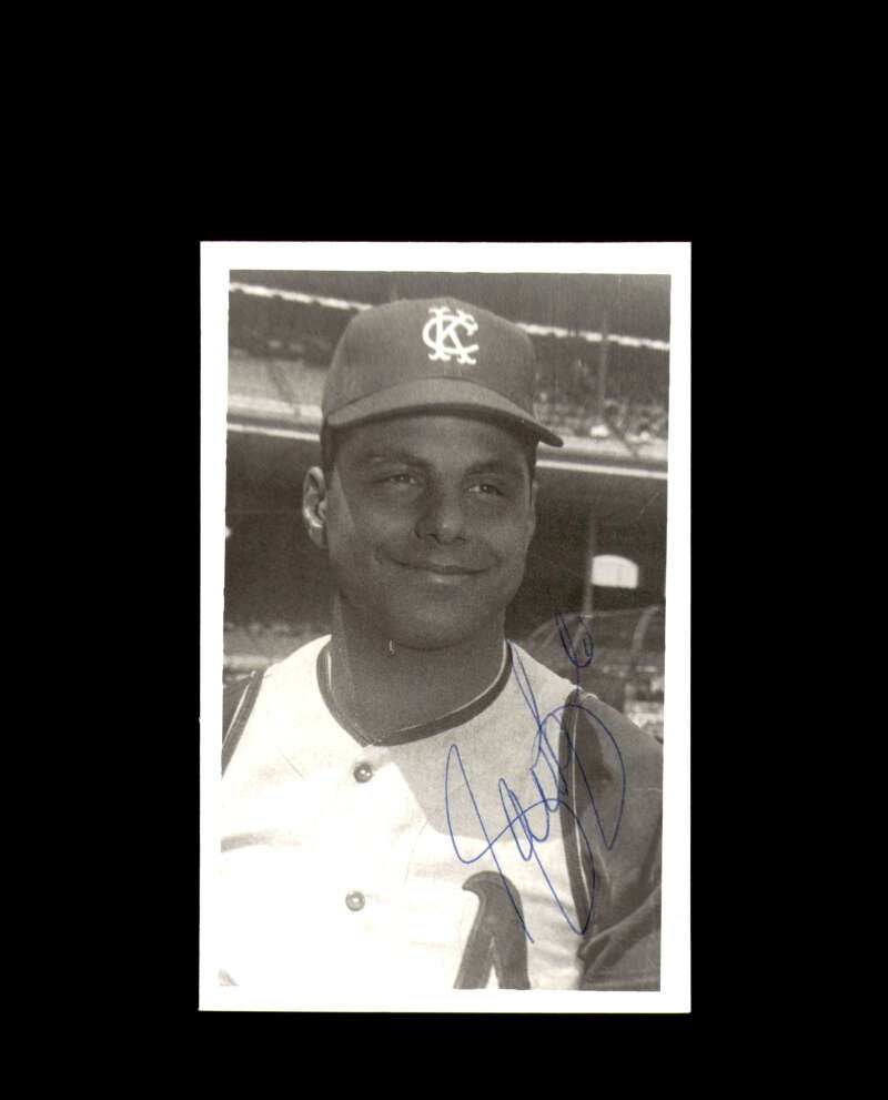 Sal Bando Signed 3x5 Vintage Photo Athletics Autograph