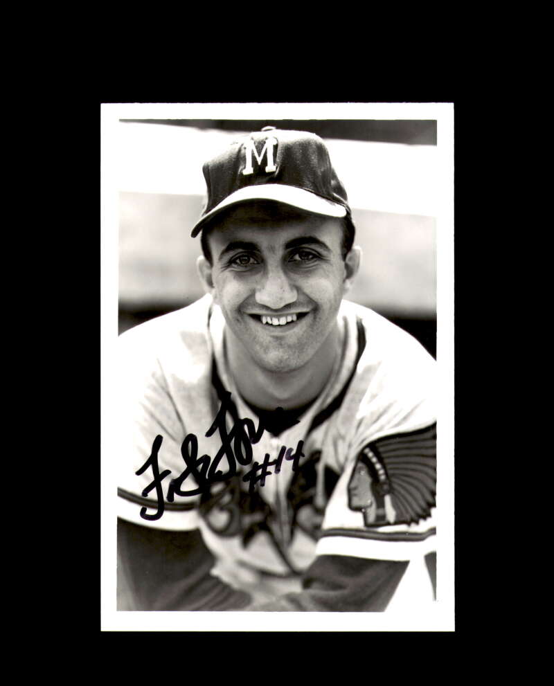 Frank Torre Signed 4x6 Brace Photo Braves Autograph