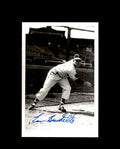 Lou Burdette Signed 4x6 Brace Photo Braves Autograph