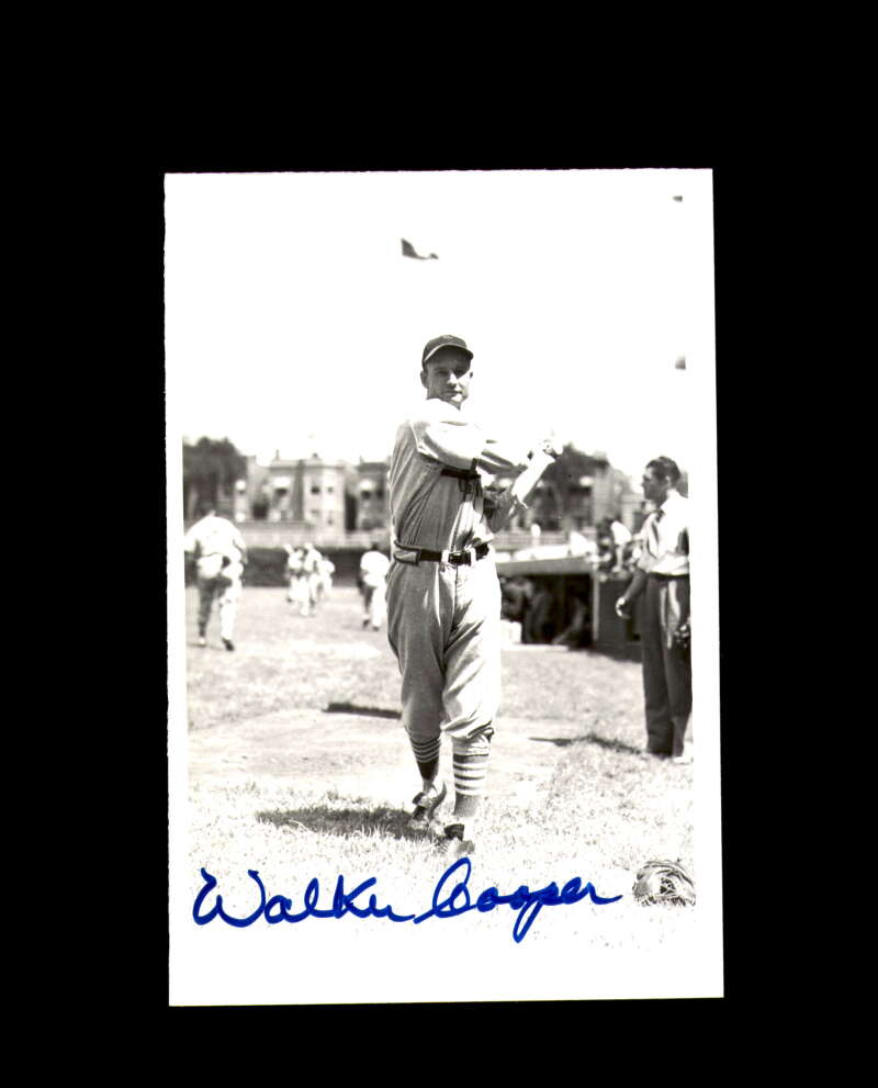 Walker Cooper Signed 4x6 Brace Photo Cardinals Autograph