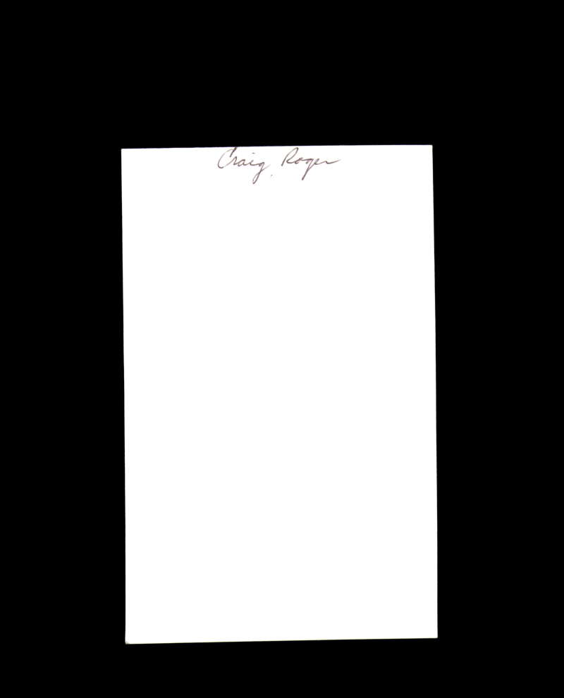 Roger Craig Signed 3x5 Brace Photo Dodgers Autograph