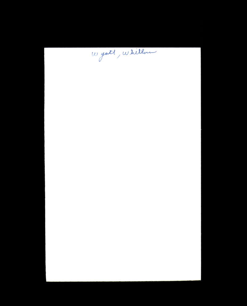 Whitlow Wyatt Signed 4x6 Brace Photo Dodgers Autograph