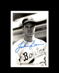 Johnny Sain Signed 4x6 Brace Photo Boston Autograph