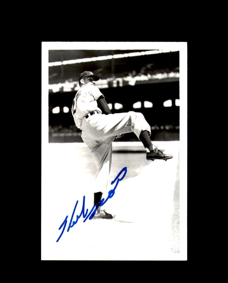 Herb Score Signed 4x6 Brace Photo Autograph