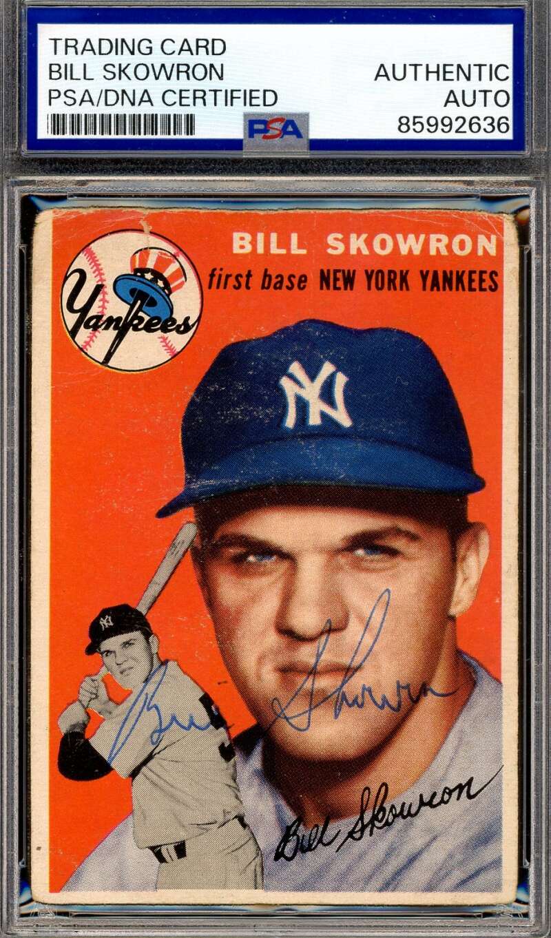 Bill Skowron PSA DNA JSA Signed 1954 Topps Rookie Autograph