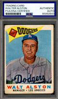 Walter Alston PSA DNA JSA Signed 1960 Topps Autograph