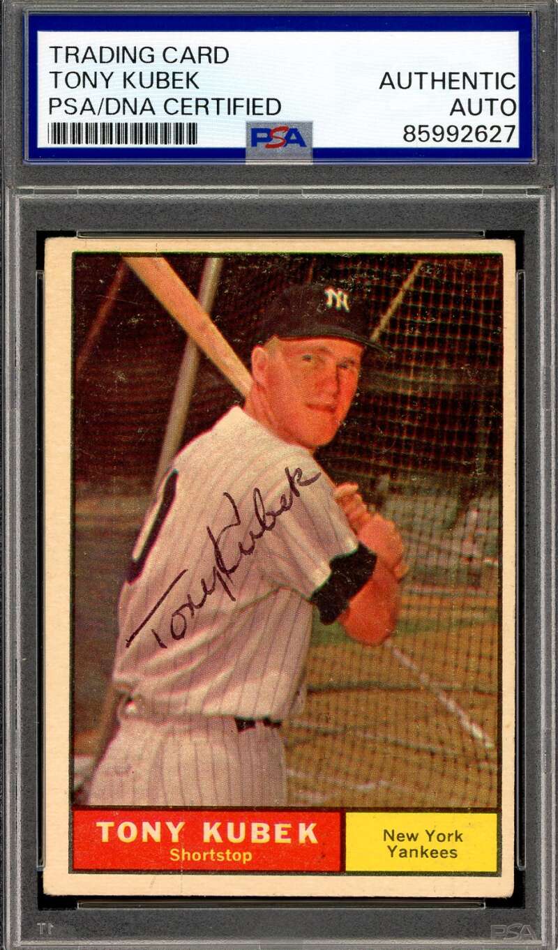 Tony Kubek PSA DNA Signed 1961 Topps Autograph