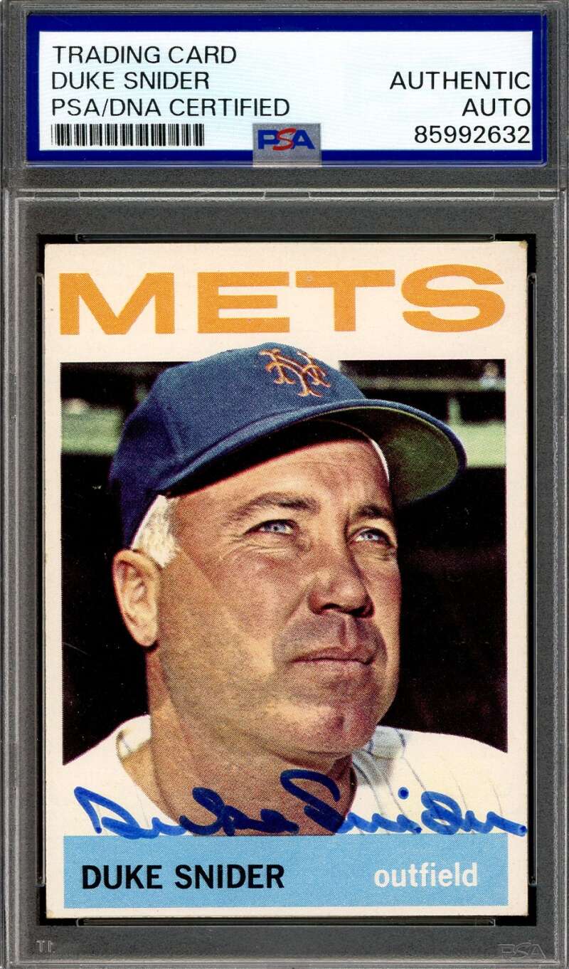 Duke Snider PSA DNA Signed 1964 Topps Autograph