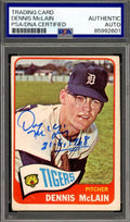 Denny McLain PSA DNA Signed 1965 Topps Rookie Autograph
