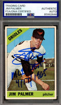 Jim Palmer PSA DNA Signed 1966 Topps Rookie Autograph