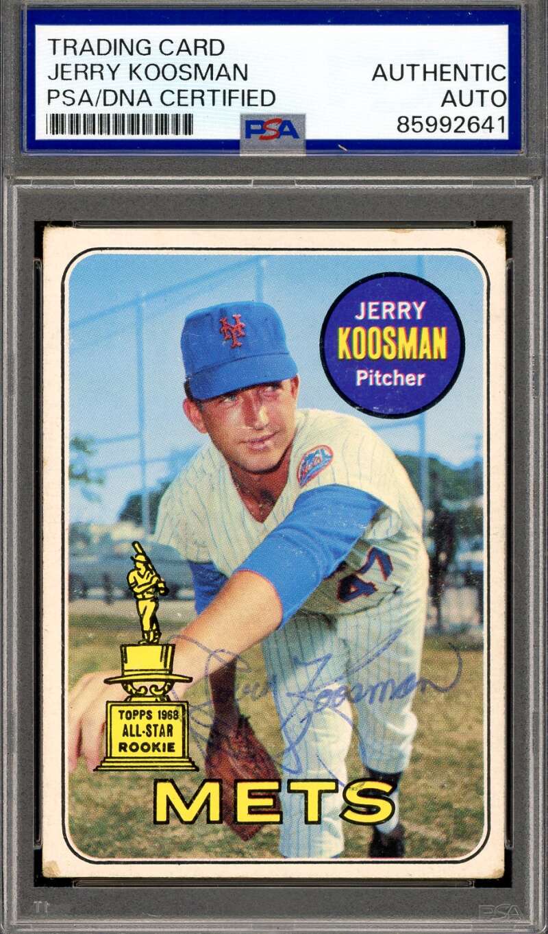 Jerry Koosman PSA DNA Vintage Signed 1969 Topps Autograph